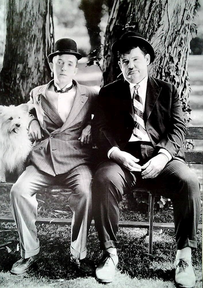 Laurel&Hardy-Parkbank