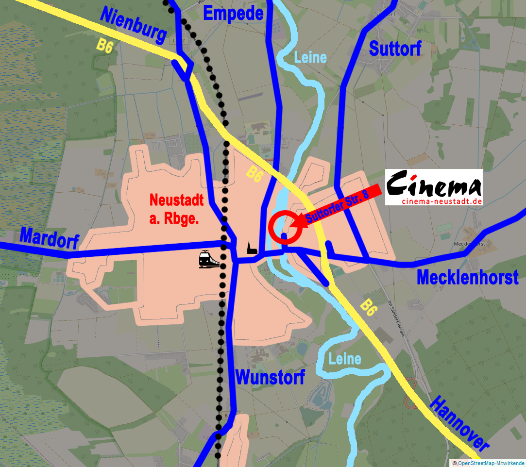 cinema Karte mit Anfahrtsskizze 02 Ausschnitt